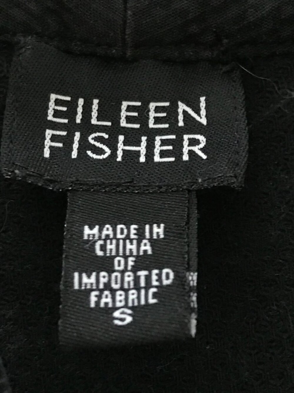 Eileen Fisher Windbreaker Jacket Women S Black Full Zip Pocket Long Sleeve 19235 - Picture 3 of 11